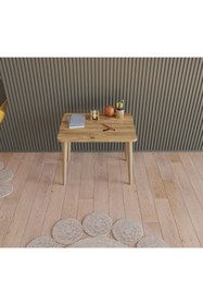 Resim Fahrettin Küçük Montessori Çocuk Masası Oyun Masası Fil Kulaklı Aktivite Masası Çalışma Masası 2 Adet Sandalyeli 