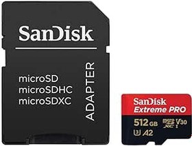 Resim Sandisk 512gb Extreme Pro Sdxc Uhs-ı Class 10 Hafıza Kartı, 170mb/sn'e Kadar - Sdsdxxy-512g-gn4ın 