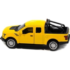 Resim Mixoyuncak Metal Ford Ranger Pikap Çek Bırak Işıklı Sarı 12 cm 