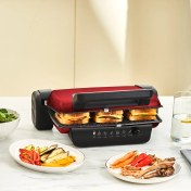 Resim Karaca Crust Grill Toast Izgara ve Tost Makinesi 6 Dilim Kırmızı 
