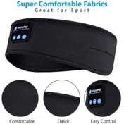 Resim Agoodshop Uyku Kulaklığı Bluetooth Kablosuz Müzik Spor Kafa Bandı - Siyah 