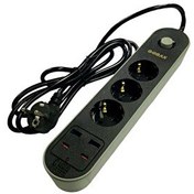 Resim Gobax MG-106 2xUsb+2Type-C Çıkışlı 3'lü 2 M Akım Korumalı Priz 