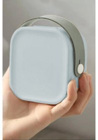 Resim Piev House By House Çanta İçi Aynalı Mini Makyaj Takı Kutusu Mavi 