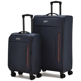 Resim Fossil Ultra Light Lacivert 2'li Valiz Seti Büyük Ve Kabin Boy 360 8 Tekerlekli, Hafif & Geniş İç Hacim Lacivert 