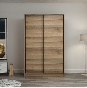 Resim Minarmobilya Minar Kale 2 Kapaklı Sürgülü Dolap 120 Cm - Dore 