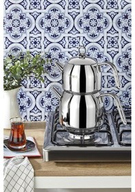 Resim Neva N3477 Atlantis Orta Boy Çelik Çaydanlık 