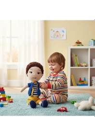 Resim Tığ İşi Amigurumi Erkek Bebek Çok Renkli 