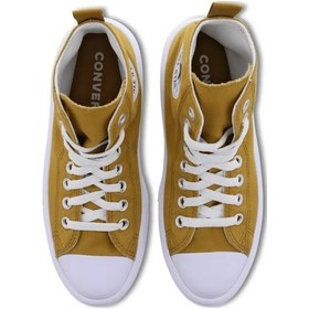 Resim Converse A05199c Chuck Taylor All Star Move Hi Hardal Kadın Sneaker Günlük Spor Ayakkabı Hardal 