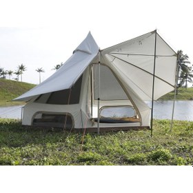 Resim Kingcamp Anızo S 320 Canvas Glamping Çadır Bej 