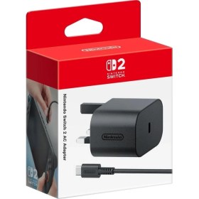 Resim Nintendo Switch 2 Ac Adaptör Hızlı Şarj Özelliği 1.5 Metre Kablo Uzunluğu 
