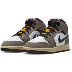 Resim Air Jordan 1 Mid Se 'cave Stone' Gs Basketbol Ayakkabısı Hq2014-100 Çok Renkli 