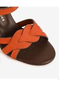 Resim Yargıcı Örgü Detaylı Deri Topuklu Ayakkabı 25ykay4067x 085 Kiremit 