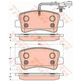 Resim Renault Arka Fren Balatası Master Iıı Movano B 2,3cdti 07 / 10 Tek Teker - Trw Gdb1903 