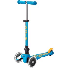 Resim Micro Mini Micro Deluxe Foldable Led Ocean Blue Unisex Çocuk Mavi Scooter 