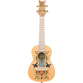 Resim Ortega RUAR-EY Art Series Concert Ukulele (Egypt Custom) 
