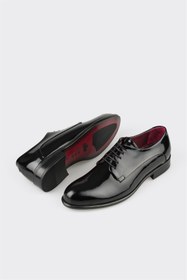 Resim Elle Shoes Siyah Deri Erkek Klasik Ayakkabı 