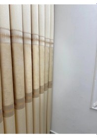 Resim Nivemeshome Umut Fj614365 V 120 Krem 1/3 Sık Pile Fon Perde Lacivert 