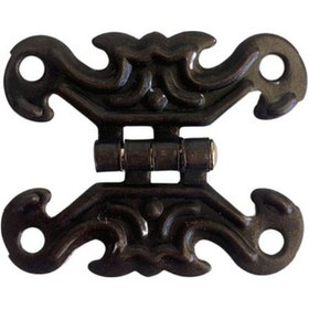 Resim Kelebek Bronz Tavla Menteşesi Mobilya Kutu Menteşesi 4 Adet Bronz En:3cm Boy:2cm 