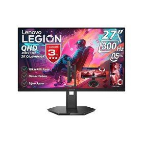 Resim Lenovo Legion 27Q-11 27" 0.5ms (Mprt) 300Hz (2xHDMI-DP) G-Sync Amd Freesync Premium Pivot 2K QHD 2560X1440 IPS Panel Wled Monitör 