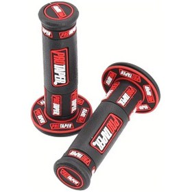 Resim Hightower Siyah Kırmızı Çift Motorcross 7/8" 22mm Dirt Pit Bisiklet Jel Kavrama Tutamak Fren Kolu 