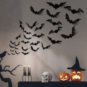 Resim 48 adet Korkunç 3D Siyah PVC Yılan Halloween Süsleri Toplanabilir Binalar ve Aksesuarlar - Bir Korku Atmosferi Oluşturun - Mükemmel Halloween Partisi Duvar Çıkartmaları - Dayanıklı ve Yeniden Kullanılabilir Parti Malzemeleri, Nefes Alıcı Korkunç Halloween Aksesuarı, Halloween Dekoru 