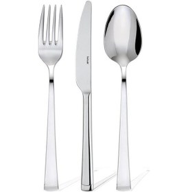 Resim Hisar Marmaris 72 Parça 12 Kişilik Çatal Kaşık Bıçak Takımı Çay Kaşıklı Gümüş 