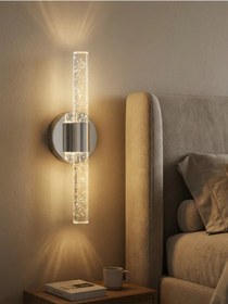 Resim Bhbackhome Bubbleflux Medium Şık Tasarım Modern Ledli Aplik 31 Cm Gümüş Elektrikli Kumandalı Gümüş 