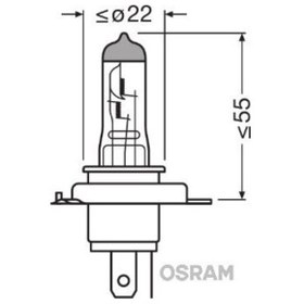 Resim 12v H4 60/55w Halojen Ampul 43t Tırnaklı Clasıc Seri 2 Ad 