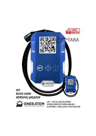 Resim Enerjitem 11 KW Duvara Monte Elektrikli Araç Şarj İstasyonu 