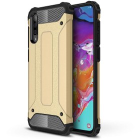 Resim Microsonic Samsung Galaxy A70 Kılıf Rugged Armor Gold 