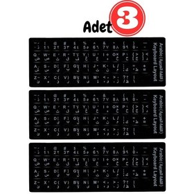 Resim Mn6 Map01 Arapça Klavye Etiketi/silinmez-3 Adet/notebook-pc Uyumlu/arapça Klavye Sticker 