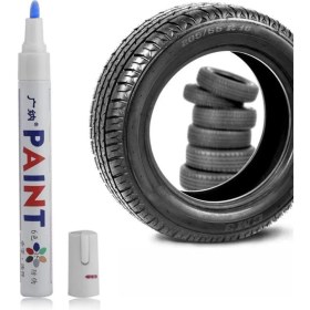 Resim Sunup M101 Mavi Araç Motosiklet Lastik Boya Kalemi 