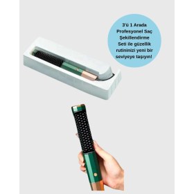 Resim Bucuks Mey Ithalat® 3’ü 1 Arada Saç Şekillendirme Seti – Kurutma, Düzleştirme, Tarama 