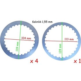 Resim Rks R 250 Debriyaj Baltası Sacı Set Yok 