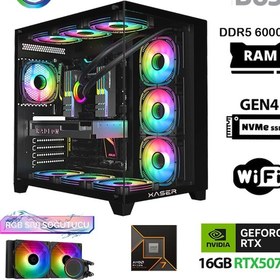 Resim Xaser Velox X10 Ryzen 7 7700 32gb Ddr5 Ram 1tb M.2 Nvme Ssd 16gb Rtx5070ti Masaüstü Oyuncu Bilgisayarı 007 