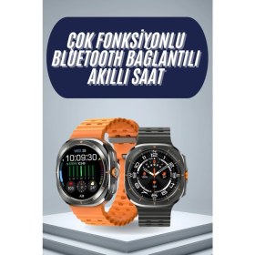 Resim 2025 Model Gelişmiş Özellikli Nabız Sensörlü Spor Takibi Yapabilen Titreşimli Saat 