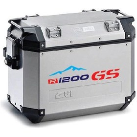 Resim Bmw R1200 Gs Motosiklet Çanta Renkli Sticker Etiket Modeli 