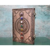 Resim Taşlı Deri Defter Model 13 - 9088655717987del 