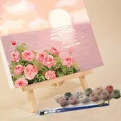 Resim 1 Set Manzara Diy Dijital Yağlıboya El Yapımı Renk Dolum Yağlıboya Vurgu Boyaları 