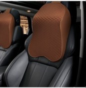 Resim Dört Mevsim Nefes Bellek Köpük Araba Boyun Yastık Polyester Kafalık Coffee 