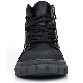 Resim Rakerplus Hakiki Deri Siyah Fermuarlı Siyah Tabanlı Erkek Çocuk Bot Siyah 