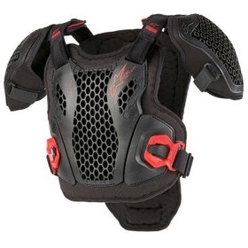 Resim Alpinestars Bionic Action Genç/Çocuk Üst Koruma Siyah / Beyaz / Kırmızı 