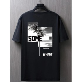 Resim DAXİS Sportwear Company Calıfornıa Baskılı Oversize Tshirt 