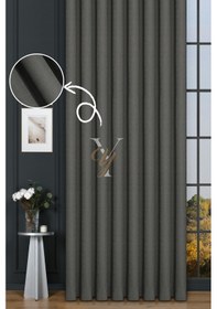 Resim Keten Fon Perde V-4019 Arsenik Çok Renkli 