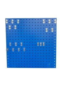 Resim 90x90 Cm Delikli Metal Takım Asma Panosu 20 Adet Kanca İle Birlikte 90 