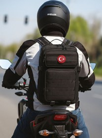 Resim visees Motosiklet Sırt Çantası Motorcu Çantası Pench Hediyeli 