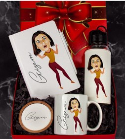 Resim Ejoya Kişiye Özel Karikatür Tasarım Hediye Paketi 96625 