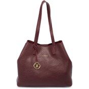 Resim Bordo Deri Kadın Omuz Çantası - S25Y1BC80429-M71 