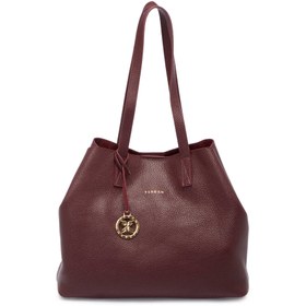 Resim Bordo Deri Kadın Omuz Çantası - S25Y1BC80429-M71 