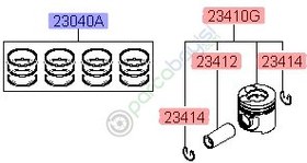 Resim Sekman Takımı 0 25 Kia Sorento Orjinal | 230404A911 